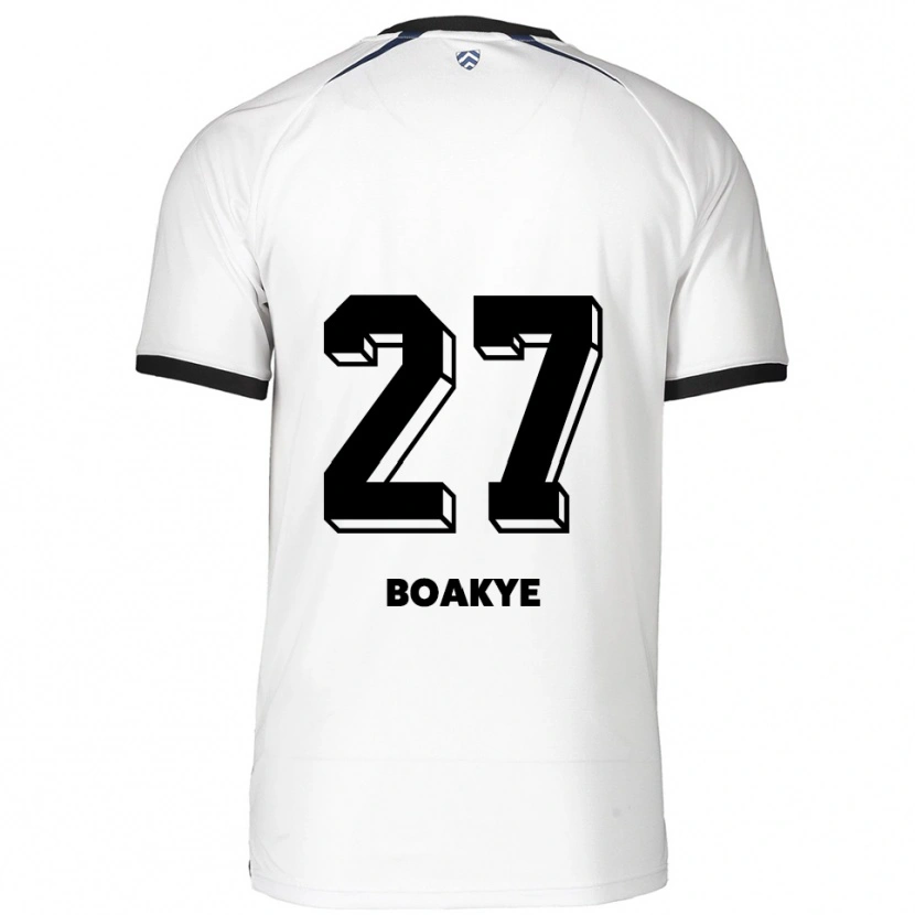 Danxen Barn Benjamin Boakye #27 Vit Svart Bortatröja Matchtröjor 2025/26 Tröjor T-Tröja