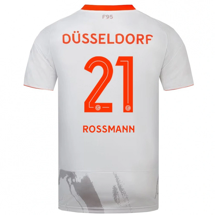 Danxen Barn Tim Rossmann #21 Vit Orange Bortatröja Matchtröjor 2025/26 Tröjor T-Tröja