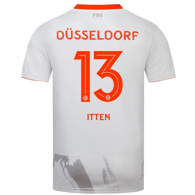 Danxen Barn Cedric Itten #13 Vit Orange Bortatröja Matchtröjor 2025/26 Tröjor T-Tröja