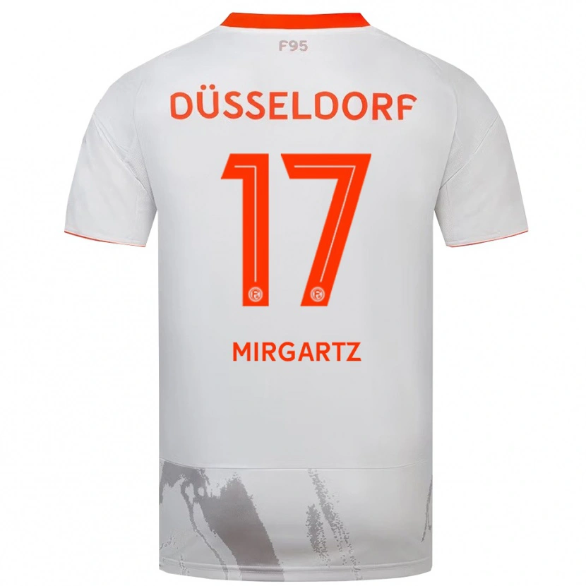Danxen Barn Leo Mirgartz #17 Vit Orange Bortatröja Matchtröjor 2025/26 Tröjor T-Tröja