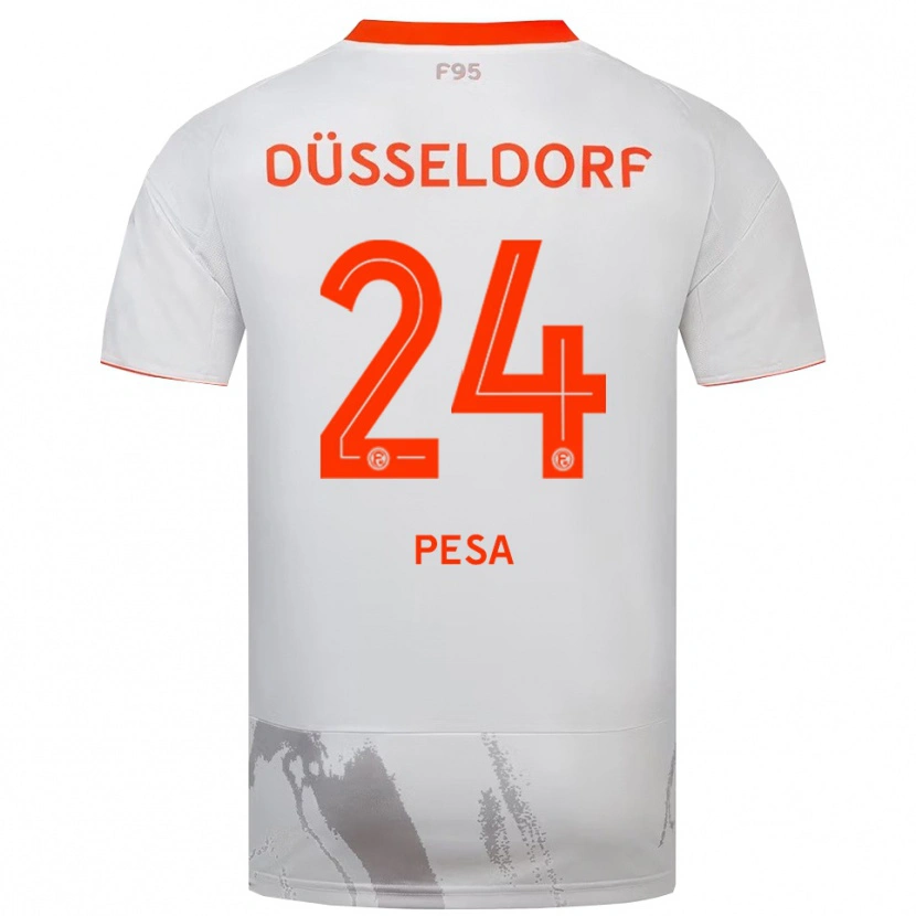 Danxen Barn Adrijan Pesa #24 Vit Orange Bortatröja Matchtröjor 2025/26 Tröjor T-Tröja