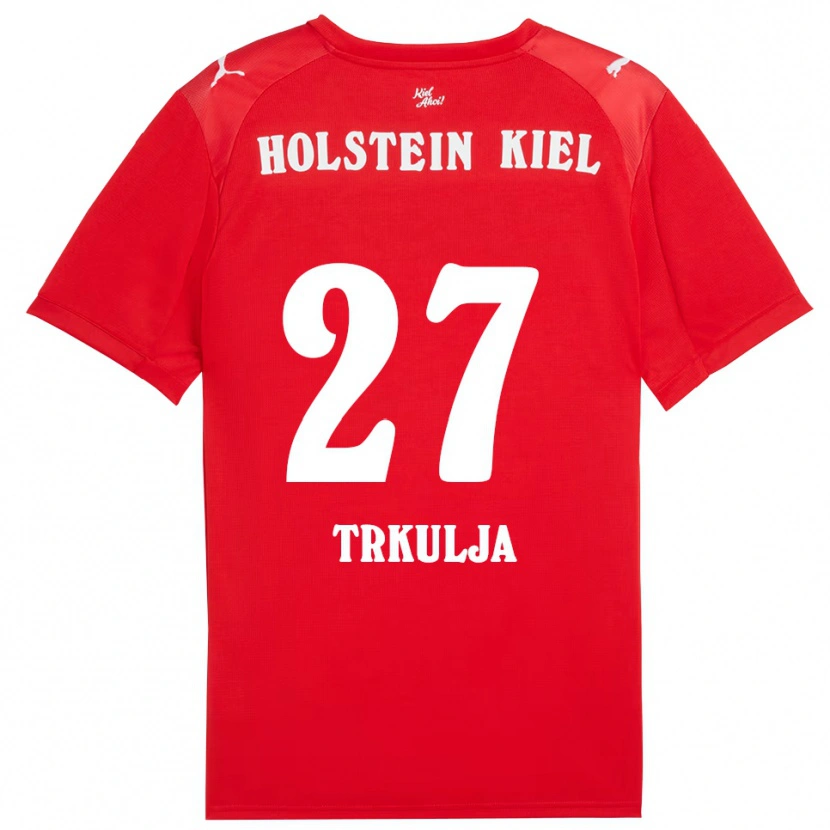 Danxen Barn Mihailo Trkulja #27 Röd Blå Bortatröja Matchtröjor 2025/26 Tröjor T-Tröja