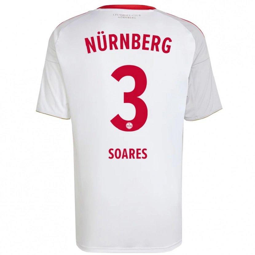 Danxen Barn Danilo Soares #3 Vit Röd Bortatröja Matchtröjor 2025/26 Tröjor T-Tröja