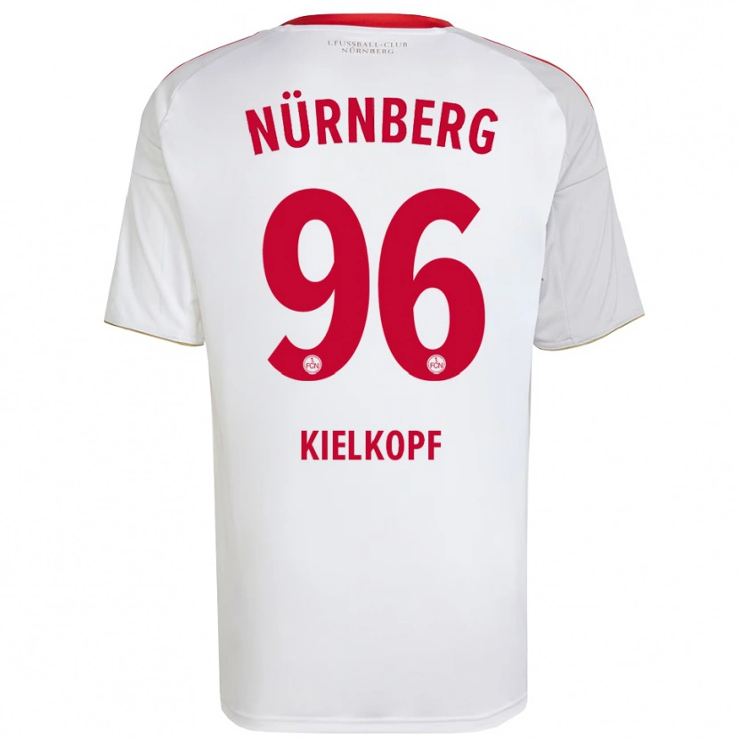 Danxen Barn Felix Kielkopf #96 Vit Röd Bortatröja Matchtröjor 2025/26 Tröjor T-Tröja