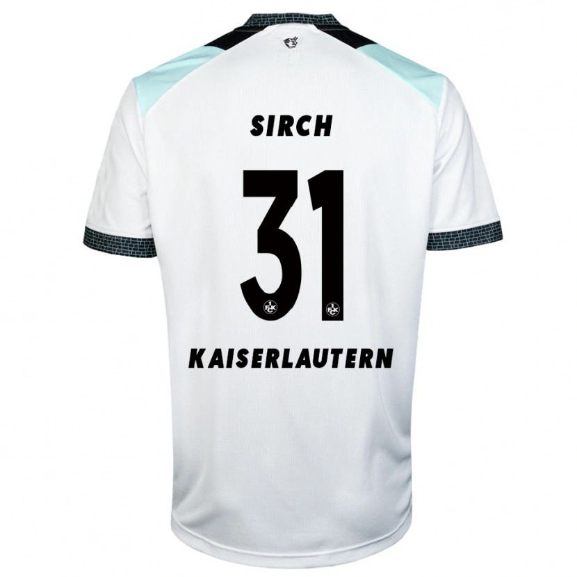 Danxen Barn Luca Sirch #31 Vit Svart Bortatröja Matchtröjor 2025/26 Tröjor T-Tröja