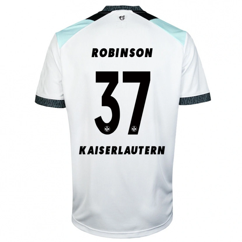 Danxen Barn Leon Robinson #37 Vit Svart Bortatröja Matchtröjor 2025/26 Tröjor T-Tröja