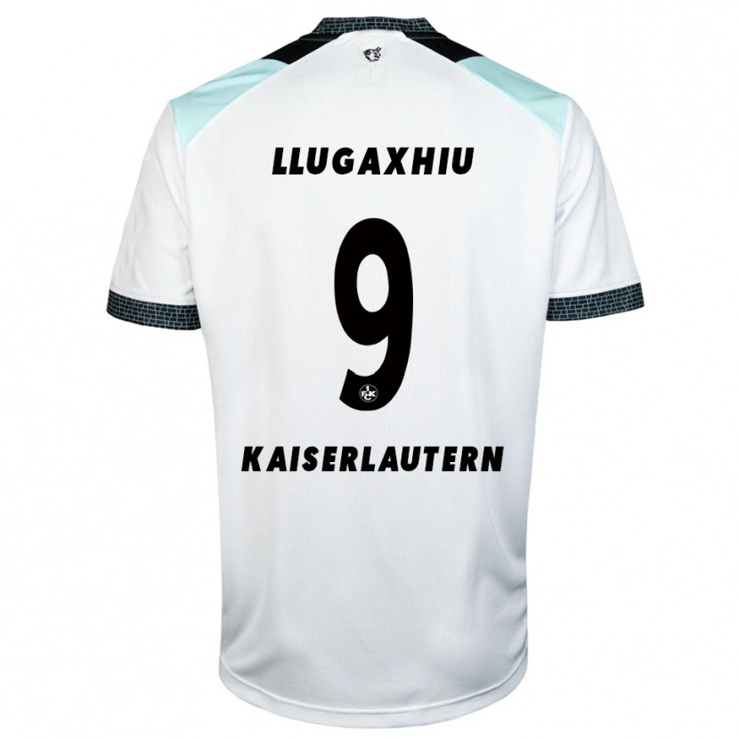 Danxen Barn Arjon Llugaxhiu #9 Vit Svart Bortatröja Matchtröjor 2025/26 Tröjor T-Tröja