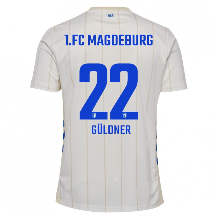 Danxen Barn Felix Güldner #22 Vit Blå Bortatröja Matchtröjor 2025/26 Tröjor T-Tröja