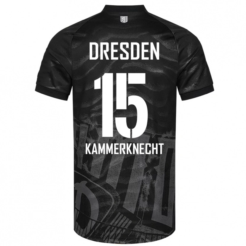 Danxen Barn Claudio Kammerknecht #15 Svart Grå Bortatröja Matchtröjor 2025/26 Tröjor T-Tröja