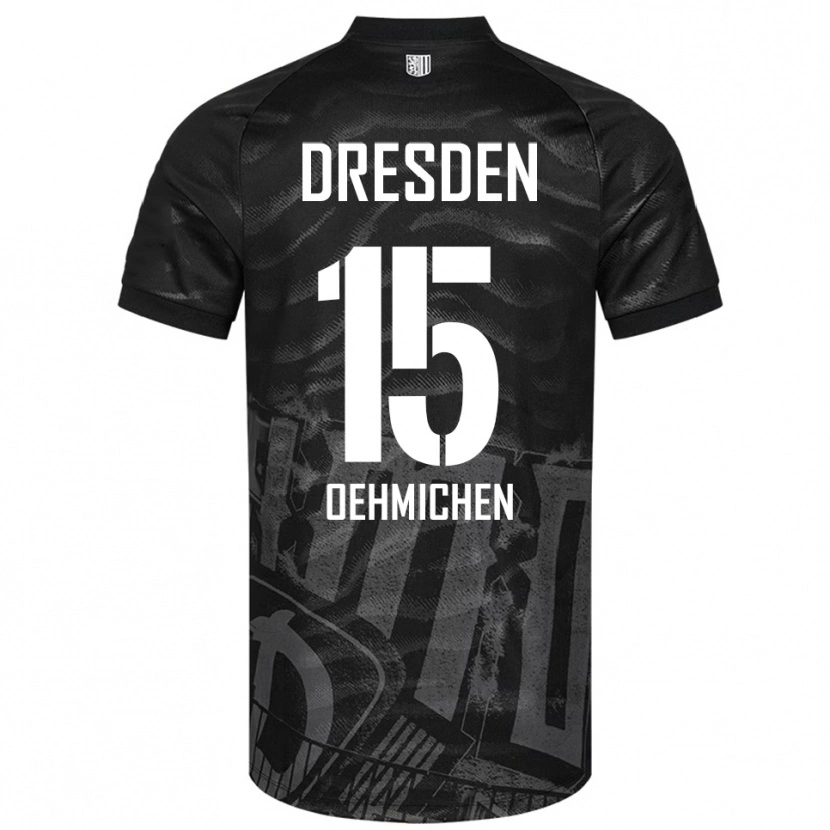 Danxen Barn Julius Oehmichen #15 Svart Grå Bortatröja Matchtröjor 2025/26 Tröjor T-Tröja