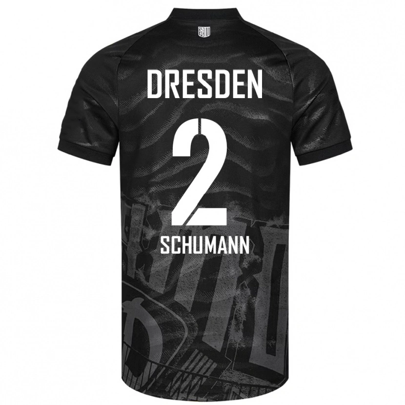 Danxen Barn Anton Schumann #2 Svart Grå Bortatröja Matchtröjor 2025/26 Tröjor T-Tröja
