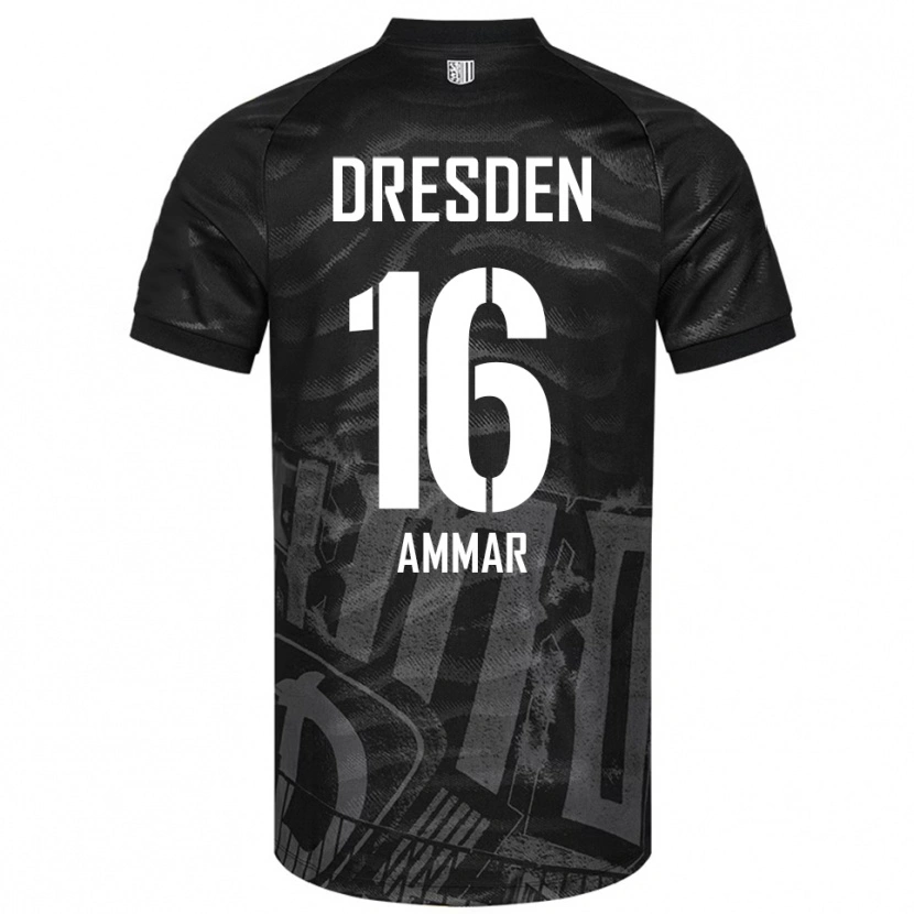 Danxen Barn Amer Ammar #16 Svart Grå Bortatröja Matchtröjor 2025/26 Tröjor T-Tröja