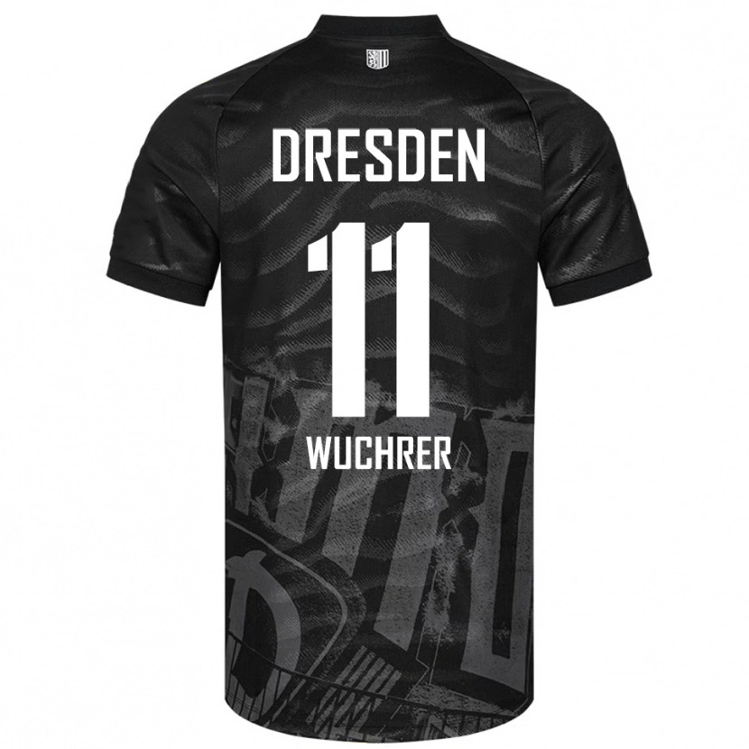 Danxen Barn Rick Wuchrer #11 Svart Grå Bortatröja Matchtröjor 2025/26 Tröjor T-Tröja