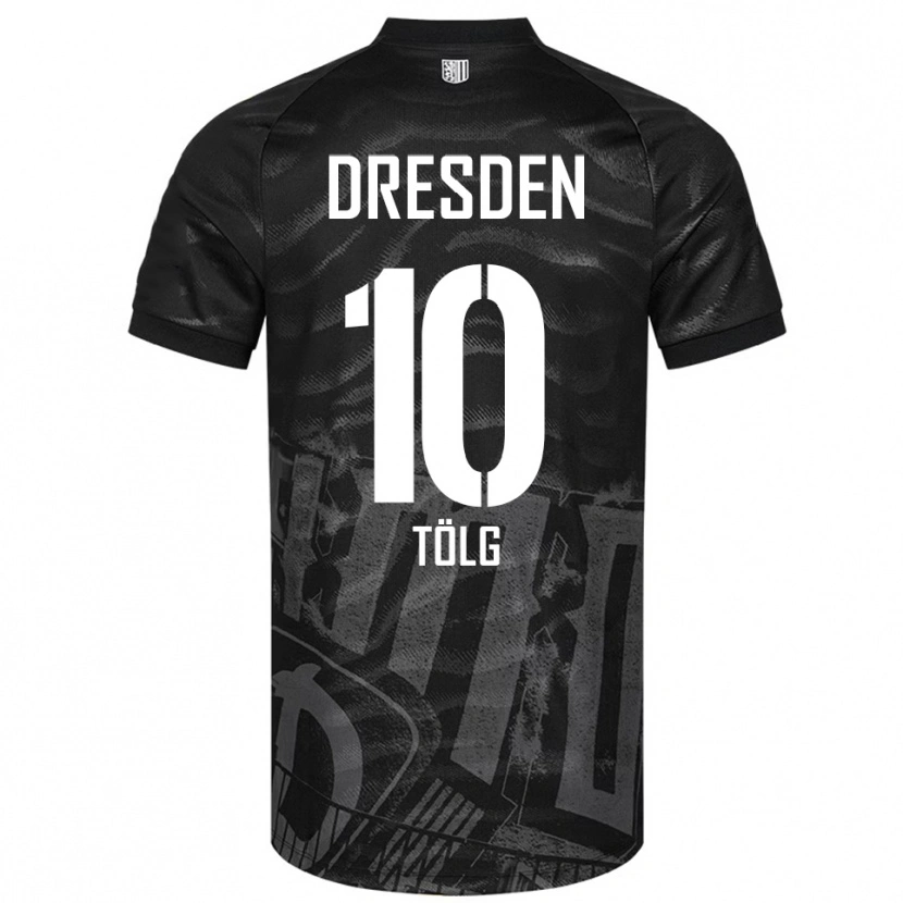 Danxen Barn Cedric Tölg #10 Svart Grå Bortatröja Matchtröjor 2025/26 Tröjor T-Tröja