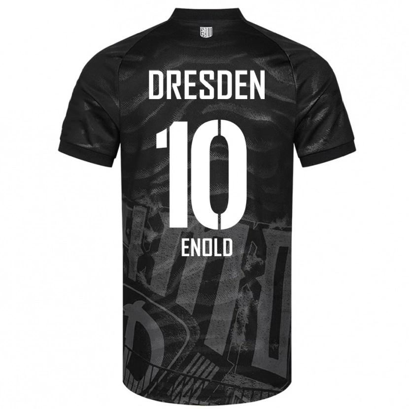 Danxen Barn Quentin Enold #10 Svart Grå Bortatröja Matchtröjor 2025/26 Tröjor T-Tröja