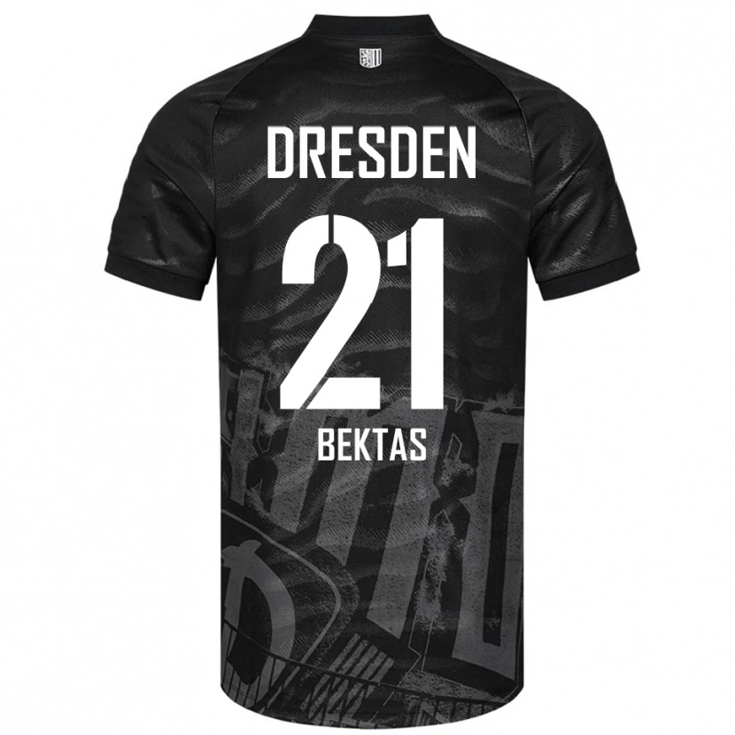 Danxen Barn Tünay Bektas #21 Svart Grå Bortatröja Matchtröjor 2025/26 Tröjor T-Tröja