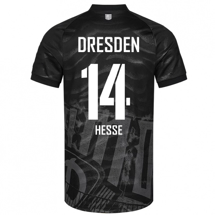 Danxen Barn Henrik Heße #14 Svart Grå Bortatröja Matchtröjor 2025/26 Tröjor T-Tröja