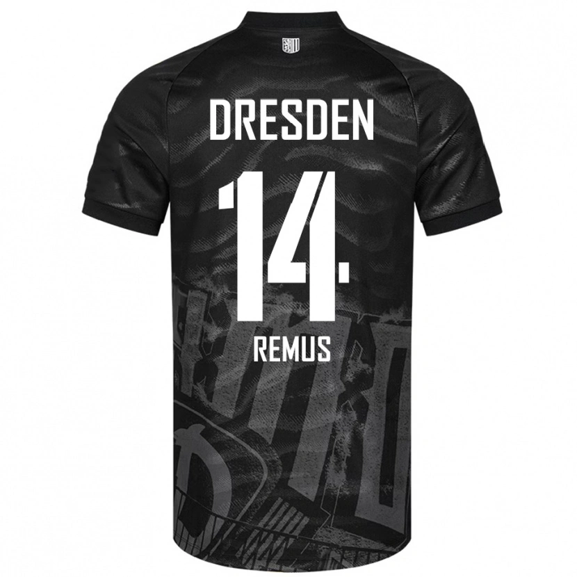 Danxen Barn Niklas Remus #14 Svart Grå Bortatröja Matchtröjor 2025/26 Tröjor T-Tröja