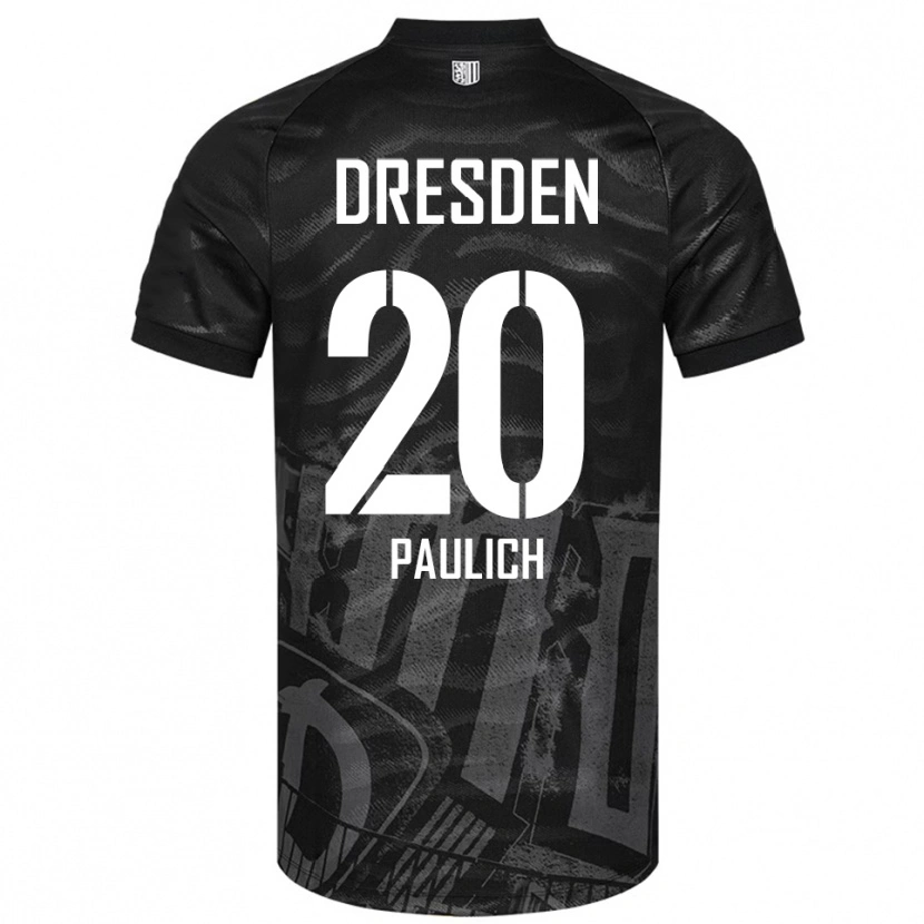 Danxen Barn Mourice Paulich #20 Svart Grå Bortatröja Matchtröjor 2025/26 Tröjor T-Tröja