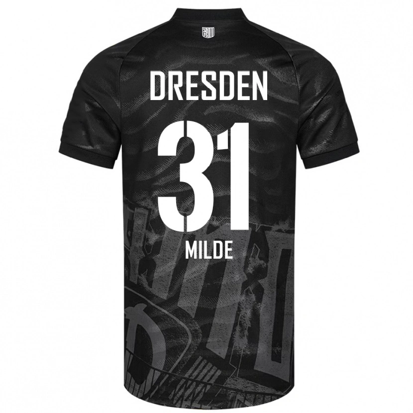 Danxen Barn Paul Milde #31 Svart Grå Bortatröja Matchtröjor 2025/26 Tröjor T-Tröja