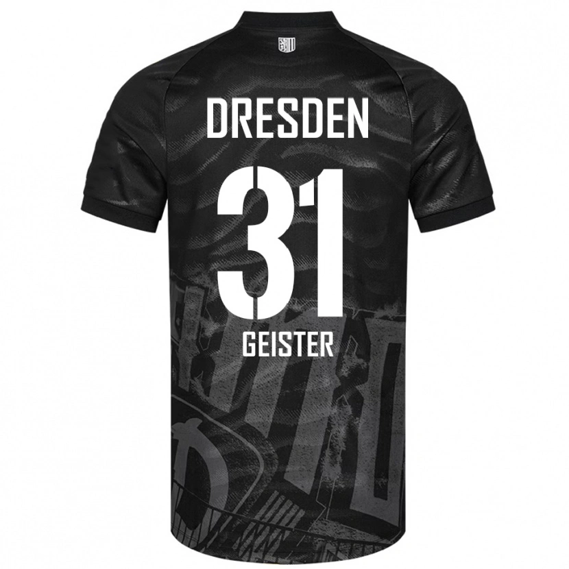 Danxen Barn Jannis Geister #31 Svart Grå Bortatröja Matchtröjor 2025/26 Tröjor T-Tröja