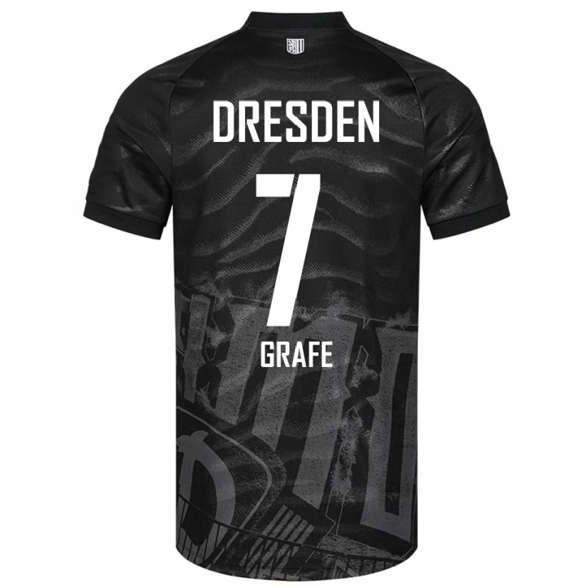 Danxen Barn Quentin Grafe #7 Svart Grå Bortatröja Matchtröjor 2025/26 Tröjor T-Tröja