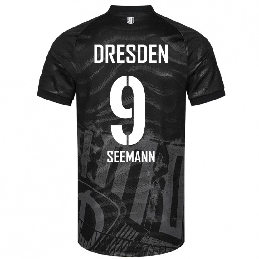 Danxen Barn Arne Seemann #9 Svart Grå Bortatröja Matchtröjor 2025/26 Tröjor T-Tröja