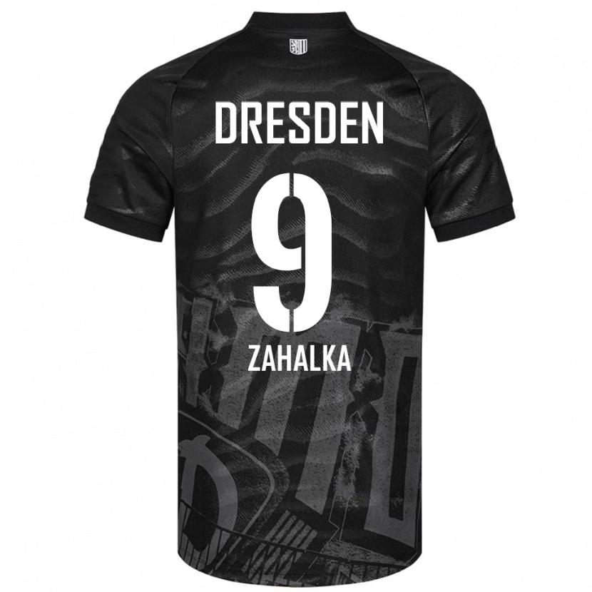 Danxen Barn Filip Zahalka #9 Svart Grå Bortatröja Matchtröjor 2025/26 Tröjor T-Tröja