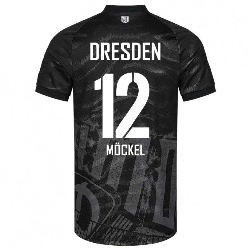 Danxen Barn Richard Möckel #12 Svart Grå Bortatröja Matchtröjor 2025/26 Tröjor T-Tröja
