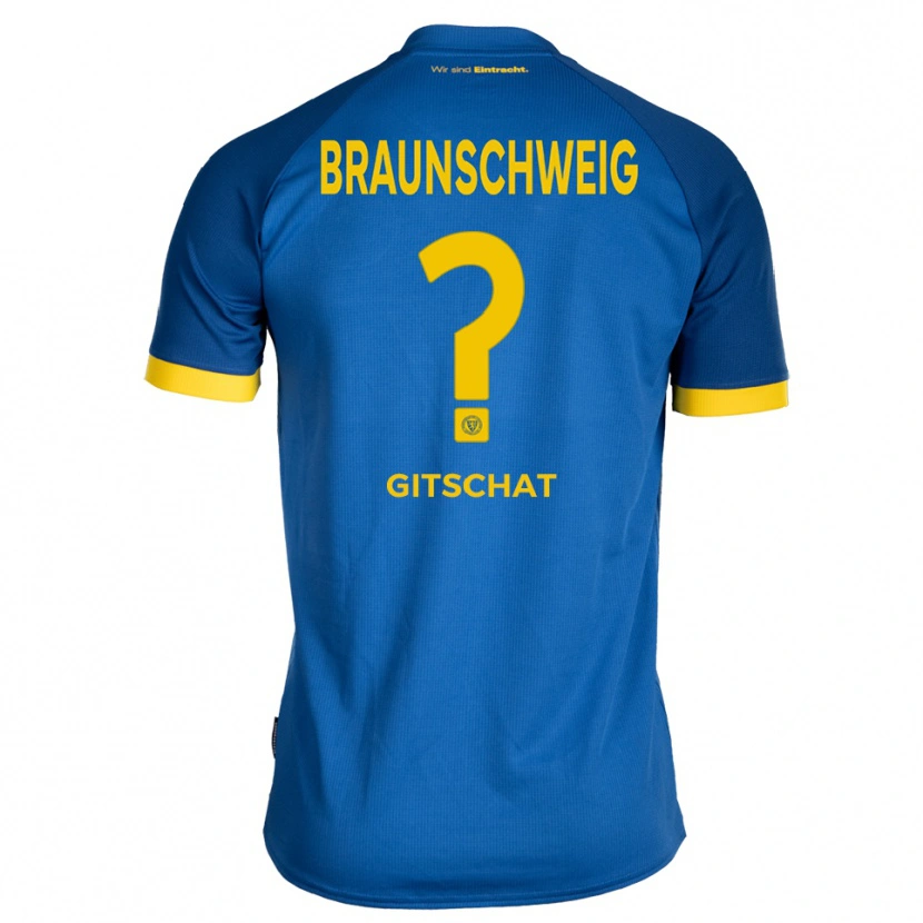 Danxen Barn Manuel Gitschat #0 Kungblå Gul Bortatröja Matchtröjor 2025/26 Tröjor T-Tröja