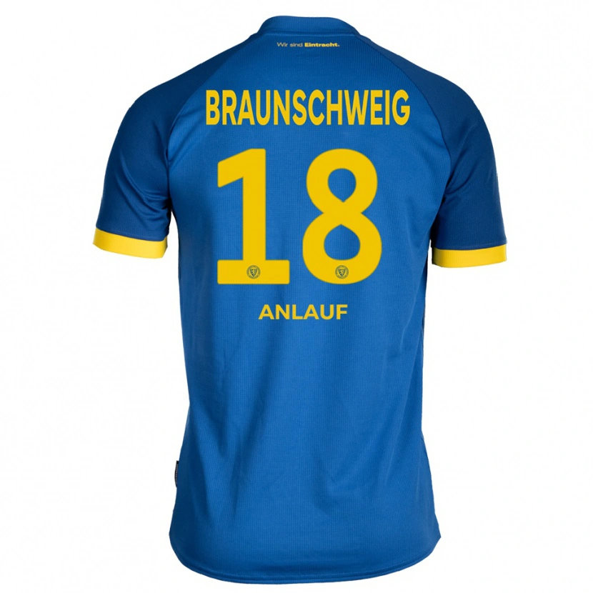 Danxen Barn Lennox Anlauf #18 Kungblå Gul Bortatröja Matchtröjor 2025/26 Tröjor T-Tröja