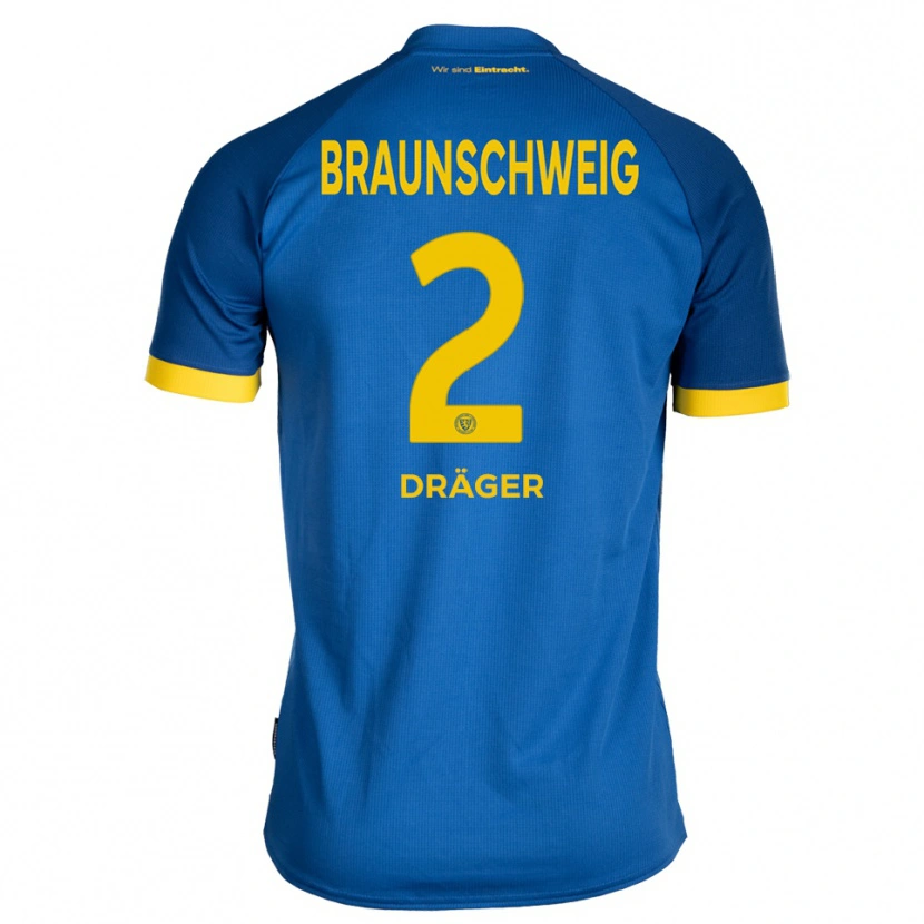 Danxen Barn Mohamed Dräger #2 Kungblå Gul Bortatröja Matchtröjor 2025/26 Tröjor T-Tröja