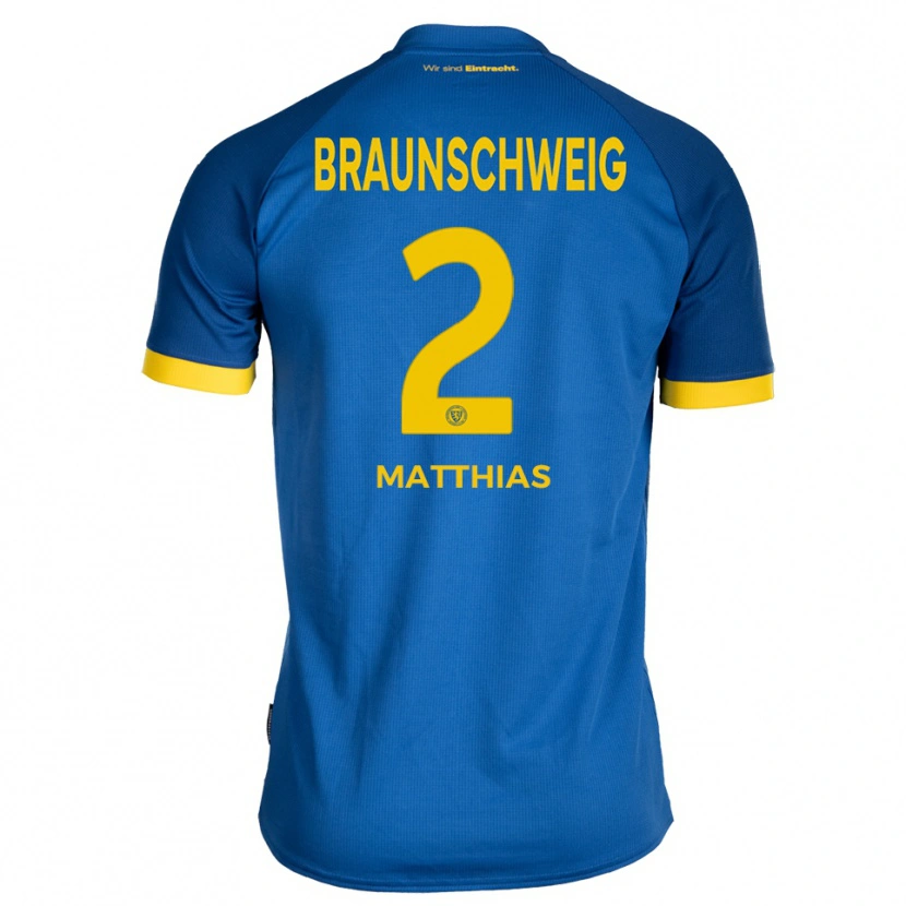 Danxen Barn Ole Matthias #2 Kungblå Gul Bortatröja Matchtröjor 2025/26 Tröjor T-Tröja