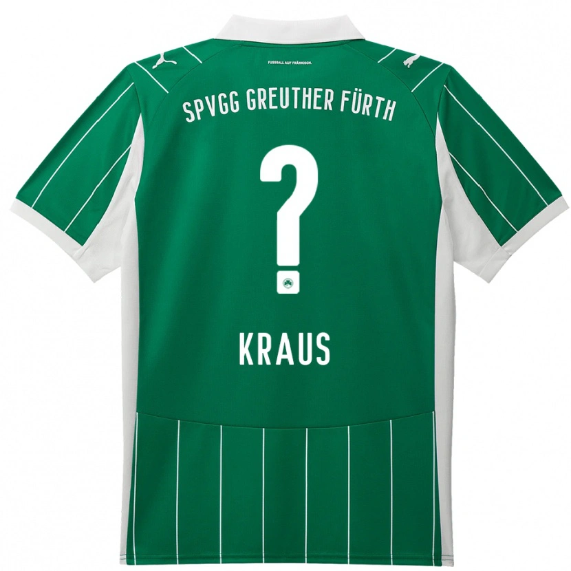 Danxen Barn Scarlett Kraus #0 Grön Vit Bortatröja Matchtröjor 2025/26 Tröjor T-Tröja