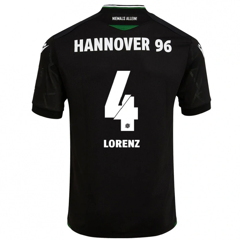 Danxen Barn Pepe Lorenz #4 Svart Grön Bortatröja Matchtröjor 2025/26 Tröjor T-Tröja