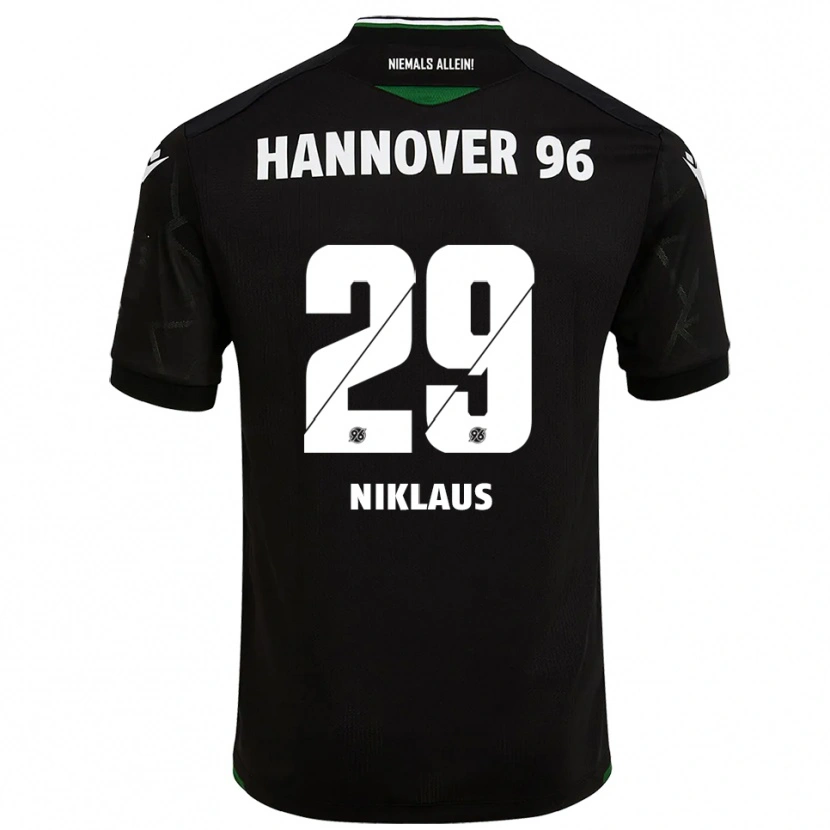 Danxen Barn Jeremie Niklaus #29 Svart Grön Bortatröja Matchtröjor 2025/26 Tröjor T-Tröja