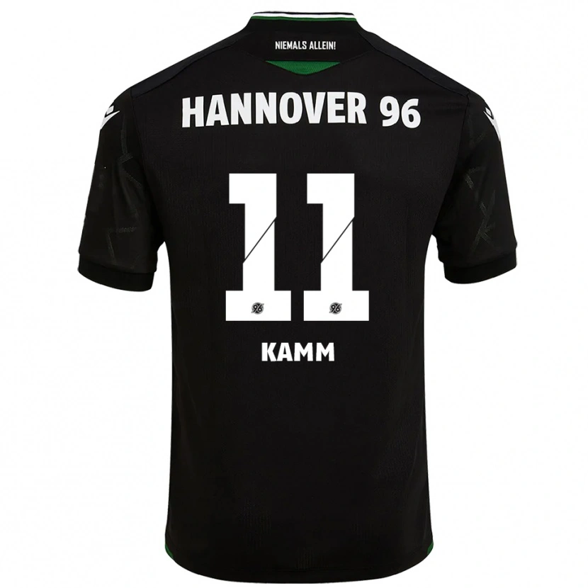 Danxen Barn Jannis Kamm #11 Svart Grön Bortatröja Matchtröjor 2025/26 Tröjor T-Tröja