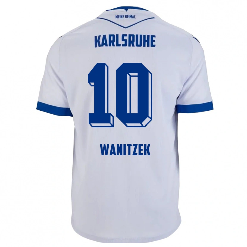 Danxen Barn Marvin Wanitzek #10 Vit Blå Bortatröja Matchtröjor 2025/26 Tröjor T-Tröja