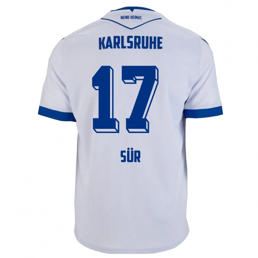 Danxen Barn Devin Sür #17 Vit Blå Bortatröja Matchtröjor 2025/26 Tröjor T-Tröja
