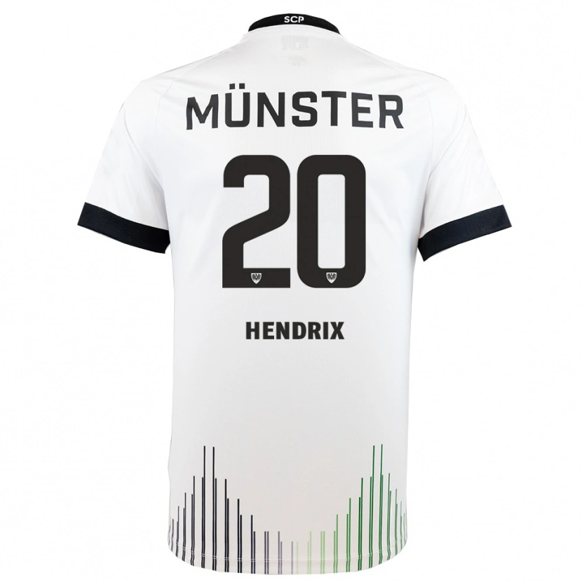Danxen Barn Jorrit Hendrix #20 Vit Svart Bortatröja Matchtröjor 2025/26 Tröjor T-Tröja