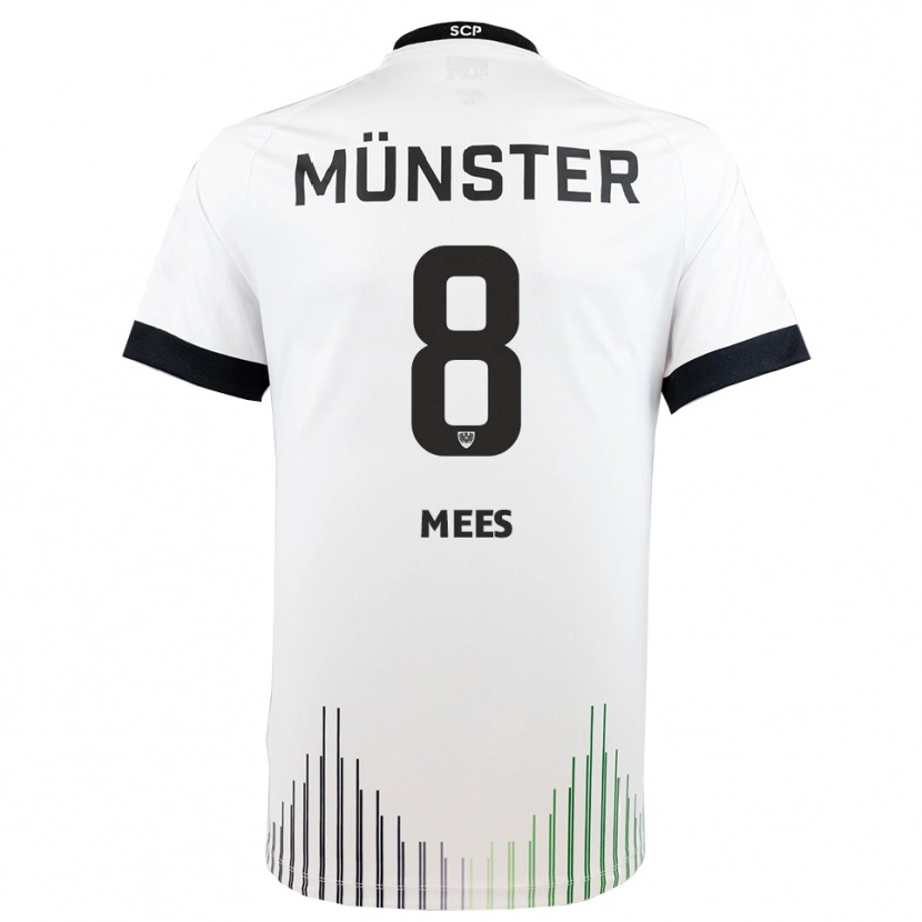 Danxen Barn Joshua Mees #8 Vit Svart Bortatröja Matchtröjor 2025/26 Tröjor T-Tröja