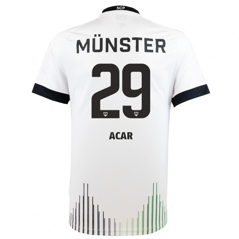Danxen Barn Ryan Acar #29 Vit Svart Bortatröja Matchtröjor 2025/26 Tröjor T-Tröja