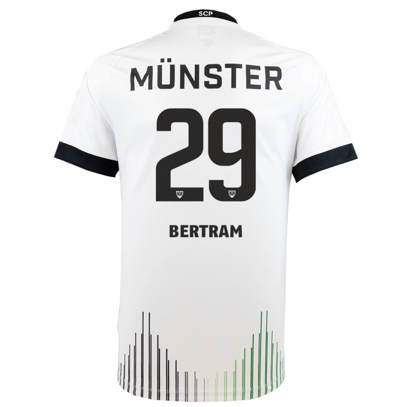 Danxen Barn Mats Bertram #29 Vit Svart Bortatröja Matchtröjor 2025/26 Tröjor T-Tröja