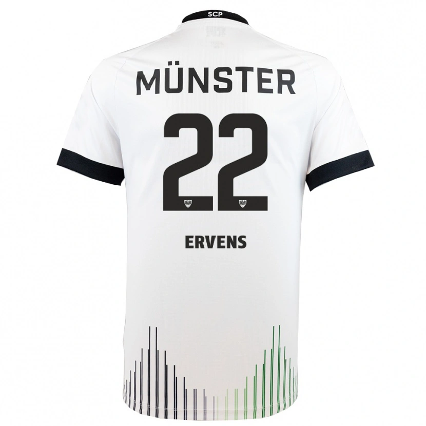 Danxen Barn Paul Ervens #22 Vit Svart Bortatröja Matchtröjor 2025/26 Tröjor T-Tröja
