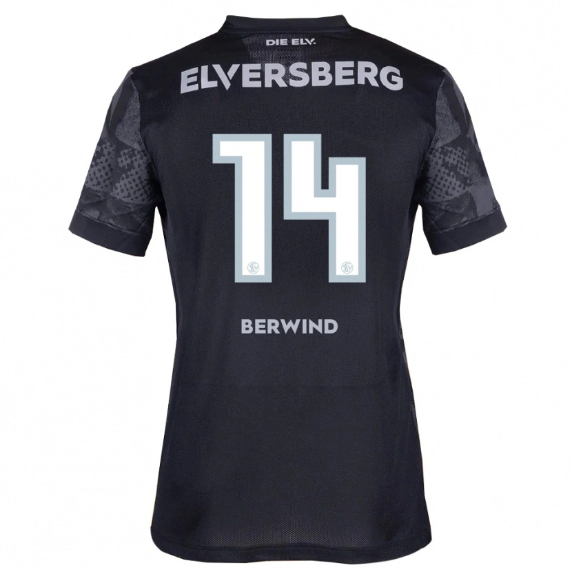 Danxen Barn Lilli Berwind #14 Svart Grå Bortatröja Matchtröjor 2025/26 Tröjor T-Tröja
