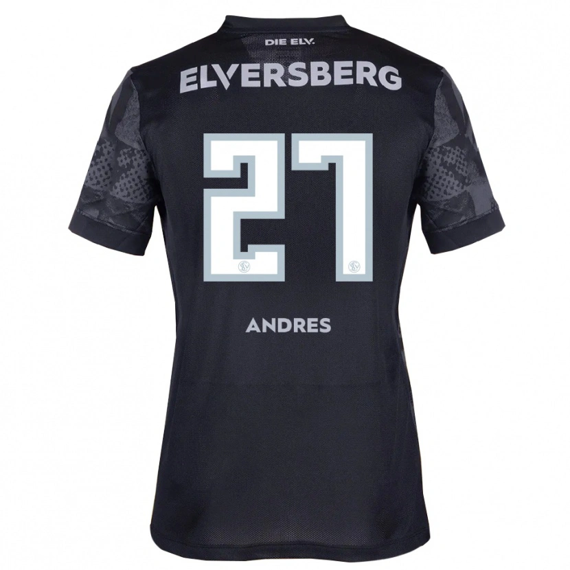 Danxen Barn Alissa Andres #27 Svart Grå Bortatröja Matchtröjor 2025/26 Tröjor T-Tröja