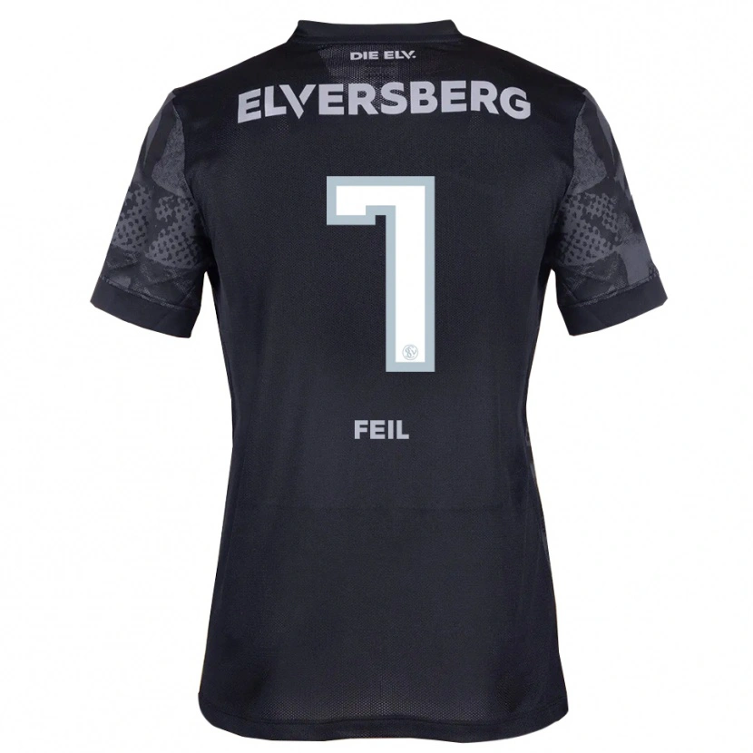 Danxen Barn Manuel Feil #7 Svart Grå Bortatröja Matchtröjor 2025/26 Tröjor T-Tröja