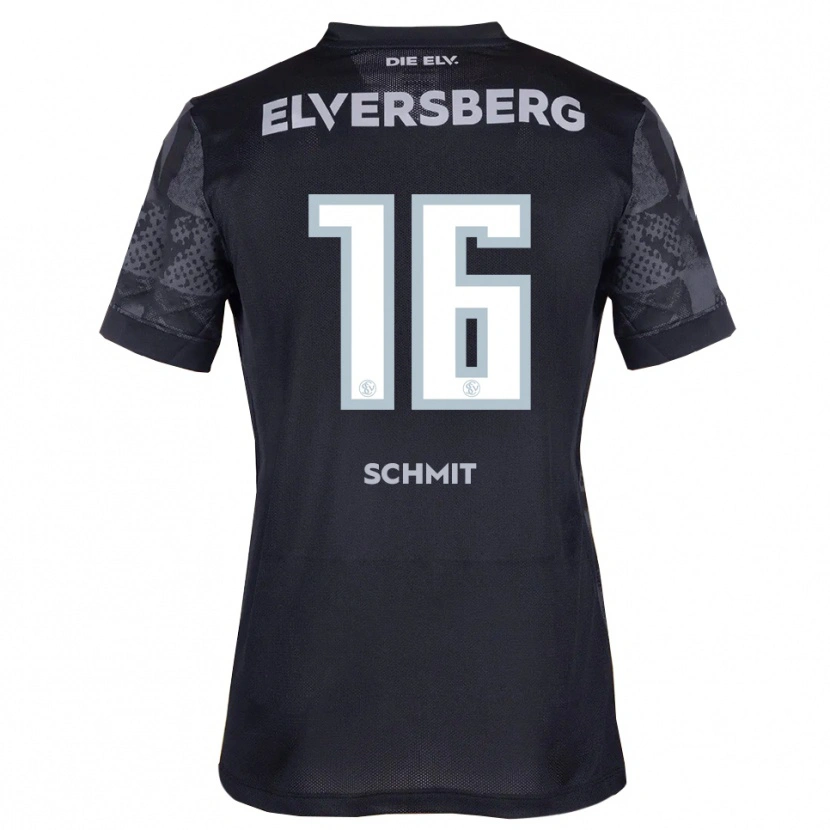 Danxen Barn Leila Schmit #16 Svart Grå Bortatröja Matchtröjor 2025/26 Tröjor T-Tröja