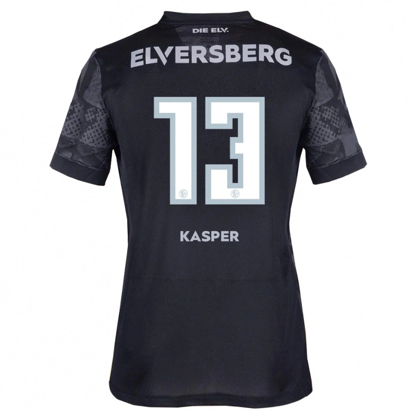 Danxen Barn Yannik Kasper #13 Svart Grå Bortatröja Matchtröjor 2025/26 Tröjor T-Tröja