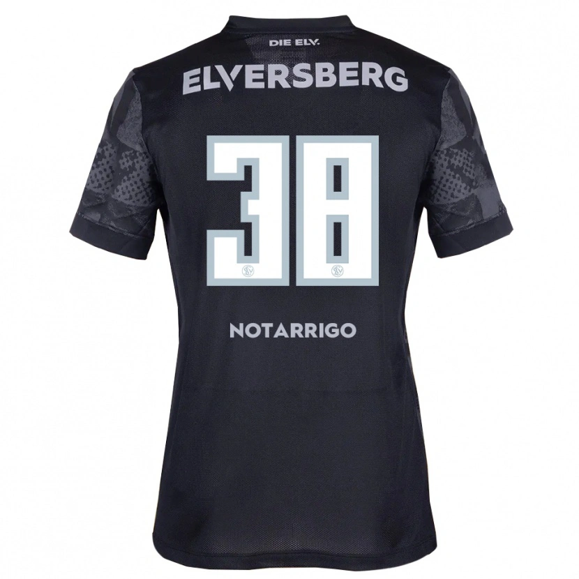 Danxen Barn Tyler Notarrigo #38 Svart Grå Bortatröja Matchtröjor 2025/26 Tröjor T-Tröja